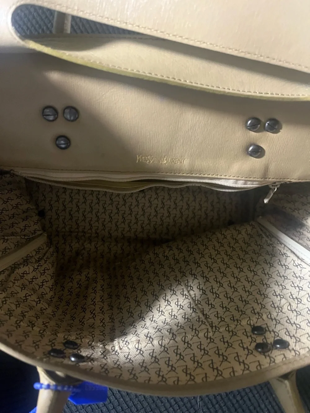 Large leopard print Yves Saint Laurent tote. Great condition. - Picture 10 of 16